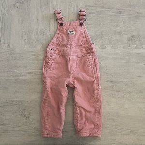 OshKosh Pink Corduroy Toddler Baby Overalls. 18M
